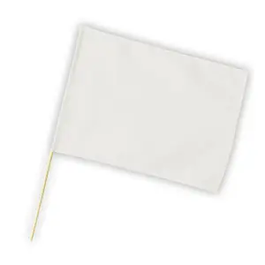 特大旗 白 旗:W80×H60ｃｍ 旗竿:100ｃｍ（φ12ｍｍ）